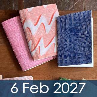Paste Papers and Sewn Books Workshop
